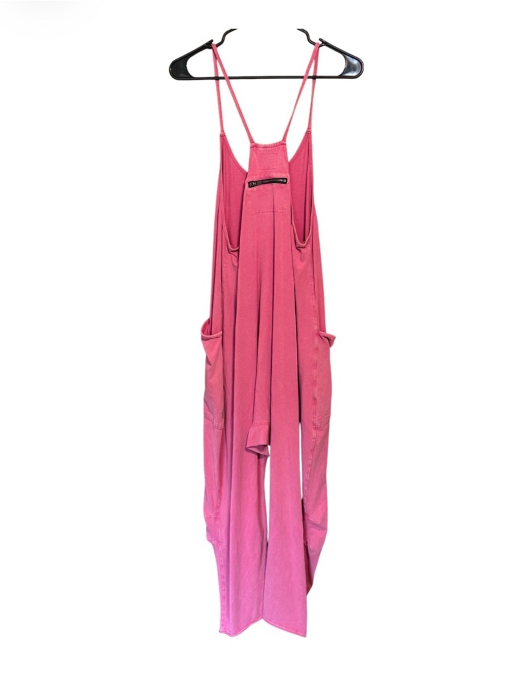 Free People Movement Pink Jumpsuit XS Strappy Harem Romper Pockets - Picture 2 of 2